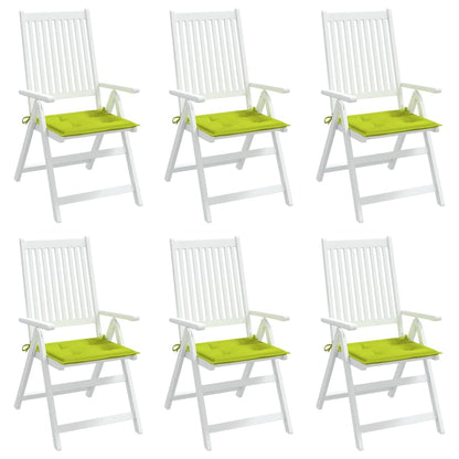 Tuinstoelkussens 6 St 40X40X3 Cm Oxford Stof Felgroen Heldergroen 40 x 40 x 3 cm