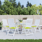 Tuinstoelkussens 6 st 40x40x3 cm felgroen