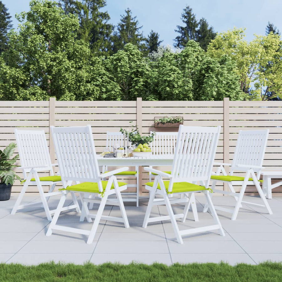 Tuinstoelkussens 6 St 40X40X3 Cm Oxford Stof Felgroen Heldergroen 40 x 40 x 3 cm
