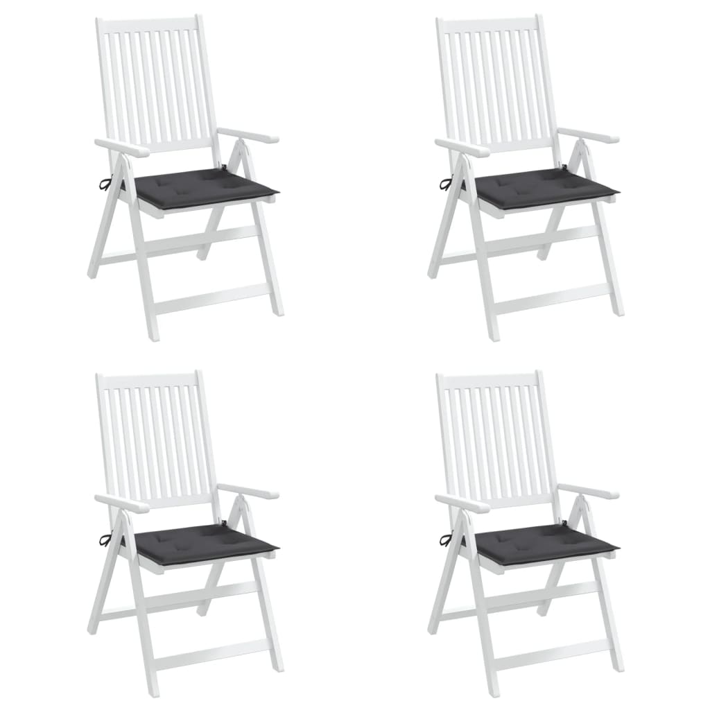 Tuinstoelkussens 4 St 50X50X3 Cm Oxford Stof Antracietkleurig Antraciet 50 x 50 x 3 cm