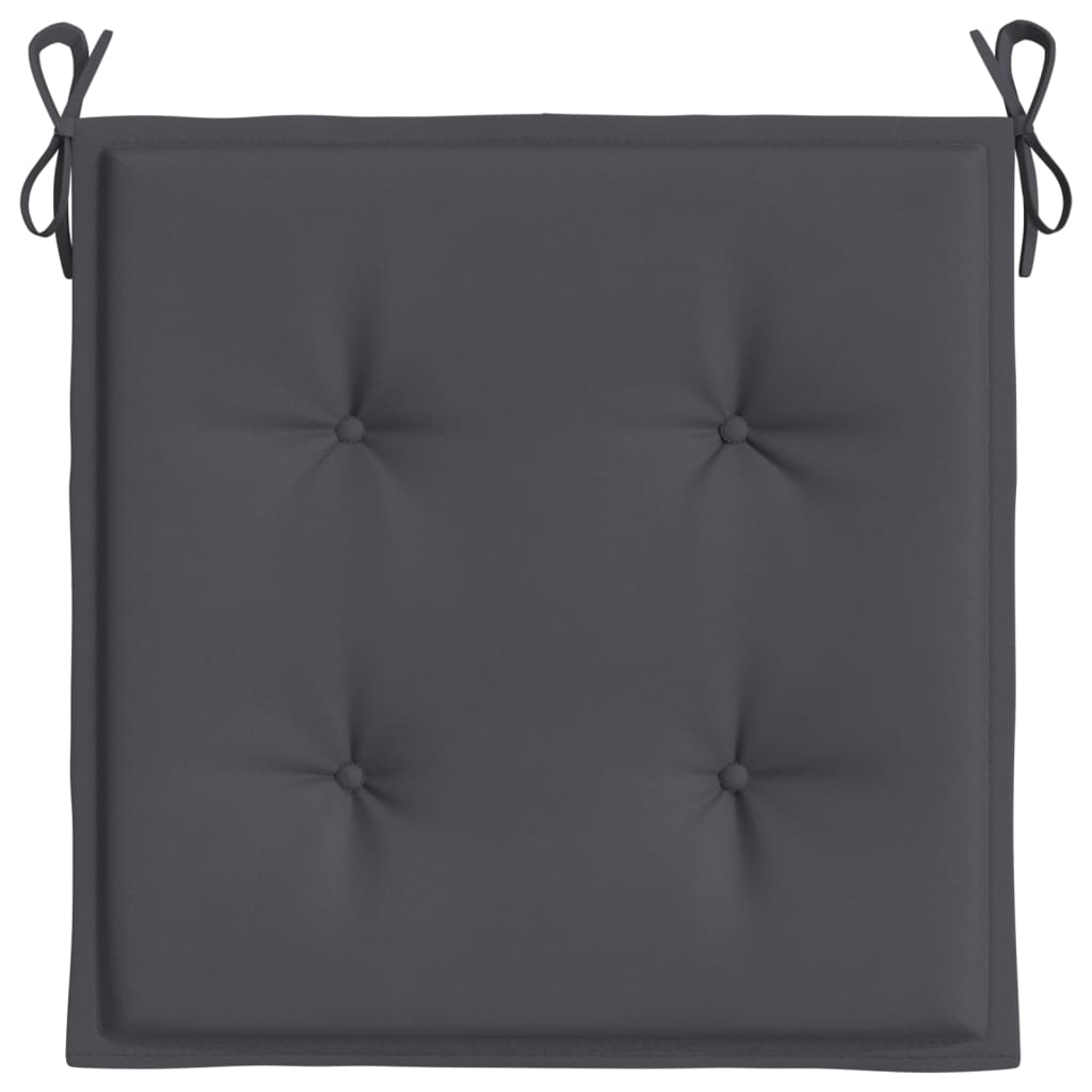 Tuinstoelkussens 4 St 50X50X3 Cm Oxford Stof Antracietkleurig Antraciet 50 x 50 x 3 cm