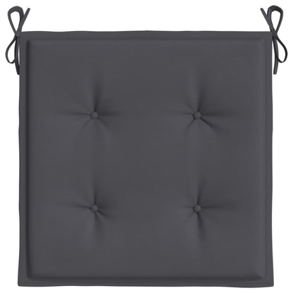 Tuinstoelkussens 4 St 50X50X3 Cm Oxford Stof Antracietkleurig Antraciet 50 x 50 x 3 cm