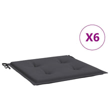 Tuinstoelkussens 6 st 50x50x3 cm oxford stof antracietkleurig 6 50 x 50 x 3 cm Antraciet