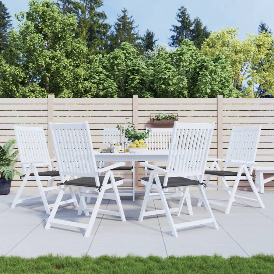 Tuinstoelkussens 6 st 50x50x3 cm oxford stof antracietkleurig 6 50 x 50 x 3 cm Antraciet
