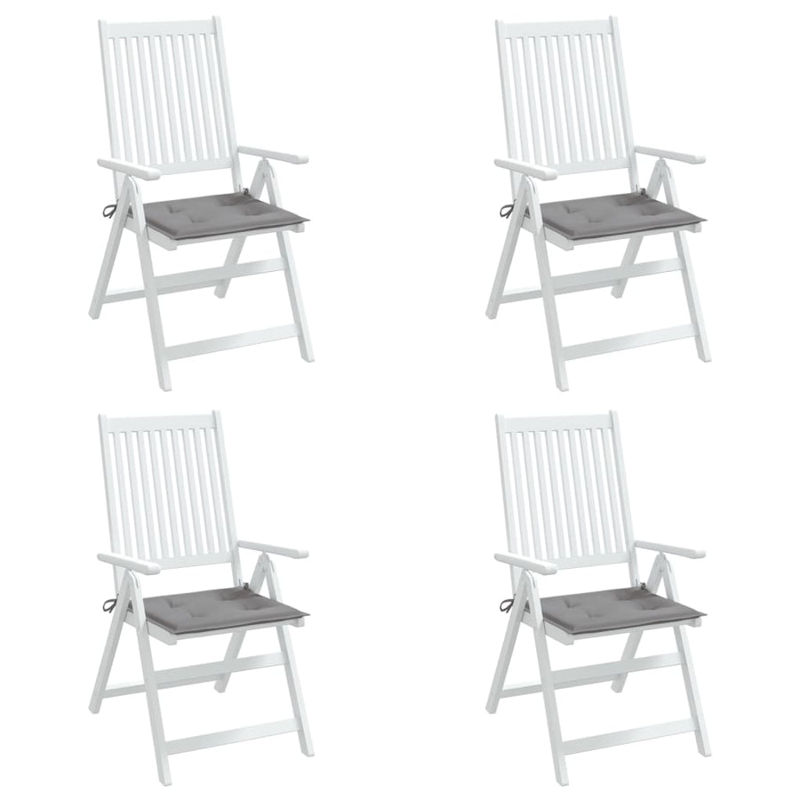 Tuinstoelkussens 4 st 50x50x3 cm oxford stof grijs 4 50 x 50 x 3 cm Grijs