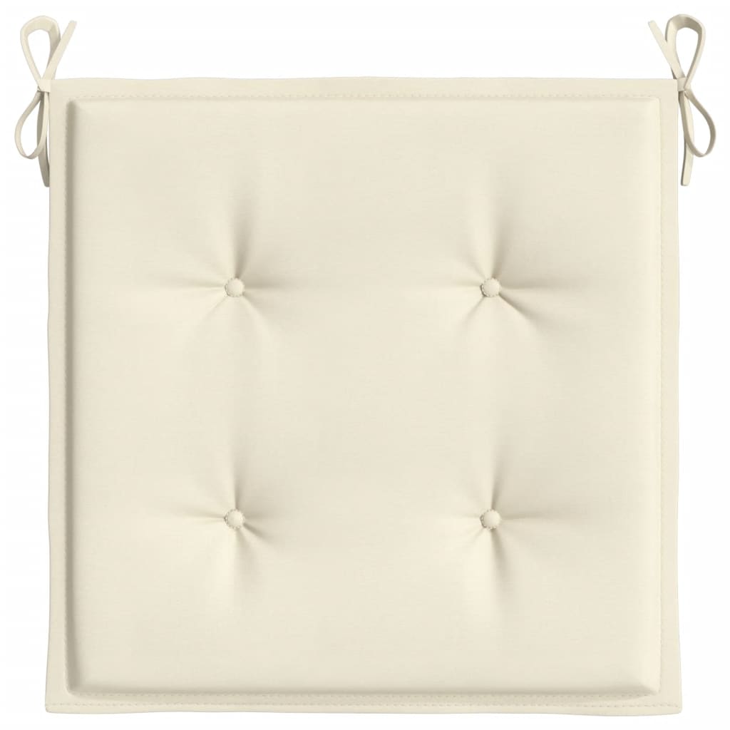 Tuinstoelkussens 4 st 50x50x3 cm oxford stof crèmekleurig 4 50 x 50 x 3 cm crème