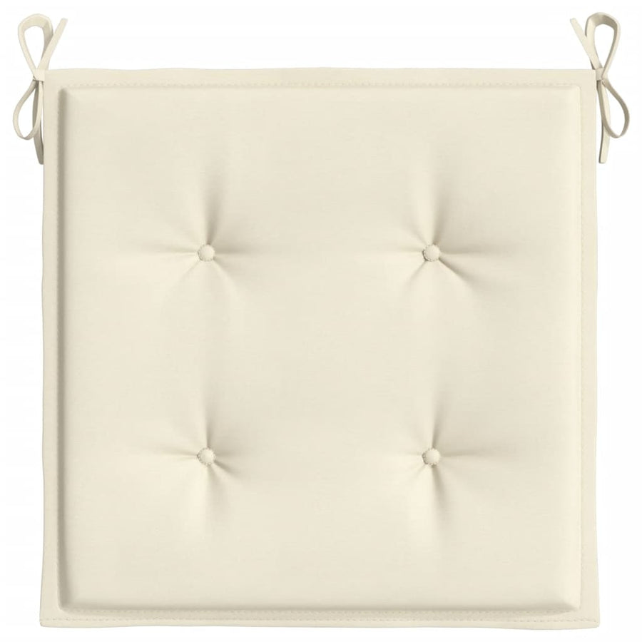 Tuinstoelkussens 4 st 50x50x3 cm oxford stof crèmekleurig 4 50 x 50 x 3 cm crème