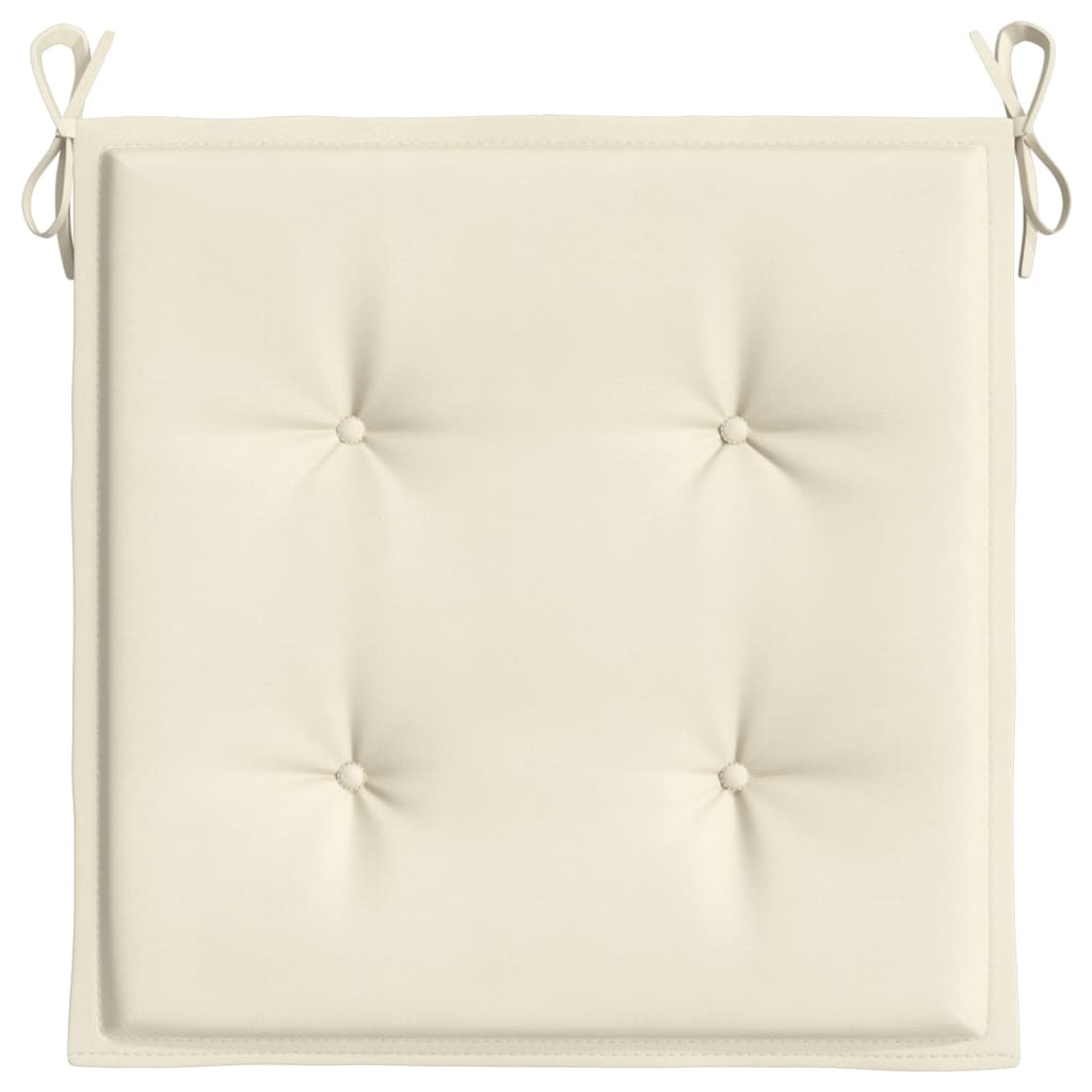 Tuinstoelkussens 6 st 50x50x3 cm oxford stof crèmekleurig 6 50 x 50 x 3 cm crème
