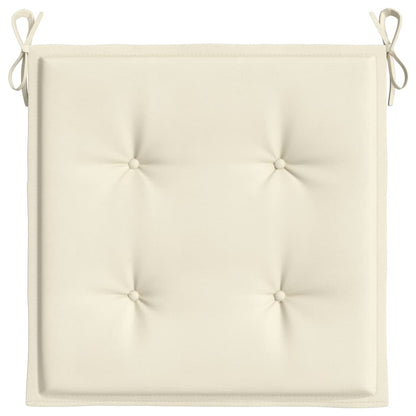 Tuinstoelkussens 6 st 50x50x3 cm oxford stof crèmekleurig 6 50 x 50 x 3 cm crème