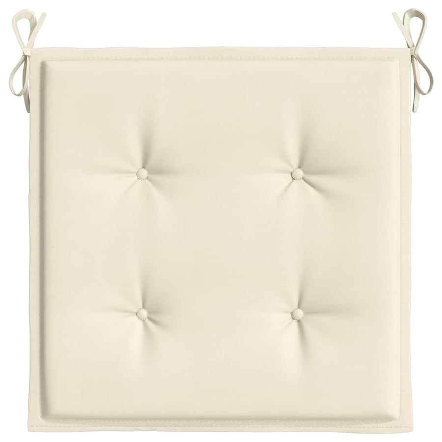 Tuinstoelkussens 6 st 50x50x3 cm oxford stof crèmekleurig 6 50 x 50 x 3 cm crème