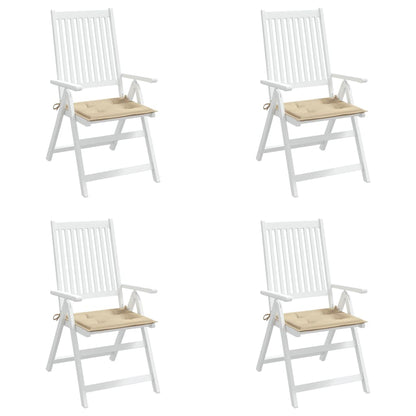 Tuinstoelkussens 4 st 50x50x3 cm oxford stof beige 4 50 x 50 x 3 cm Beige