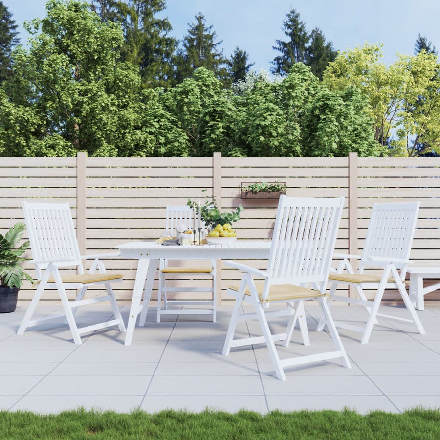 Tuinstoelkussens 4 st 50x50x3 cm oxford stof beige 4 50 x 50 x 3 cm Beige