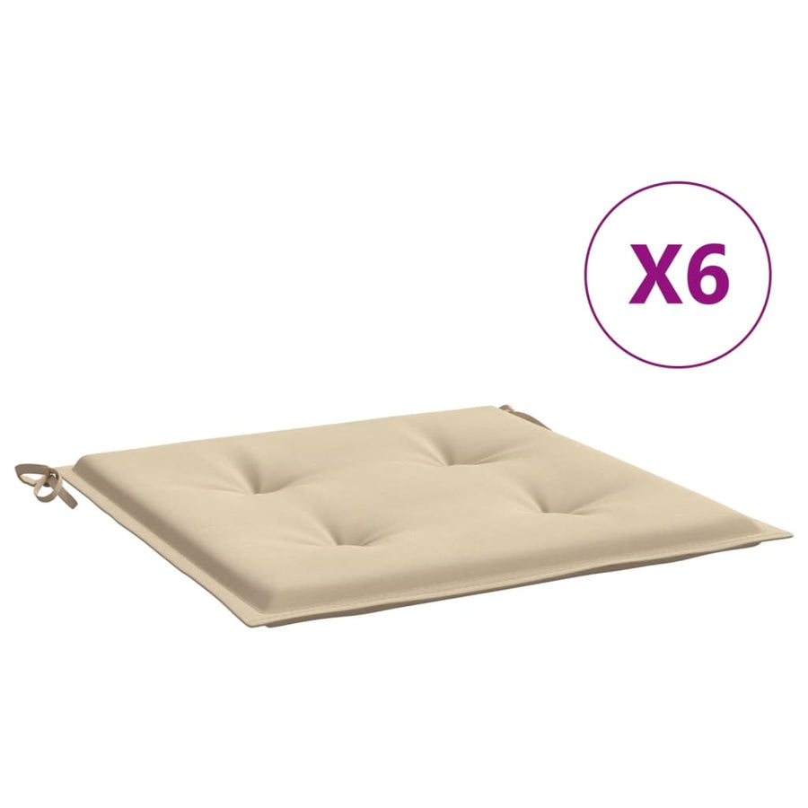 Tuinstoelkussens Oxford Stof 6 50 x 50 x 3 cm Beige