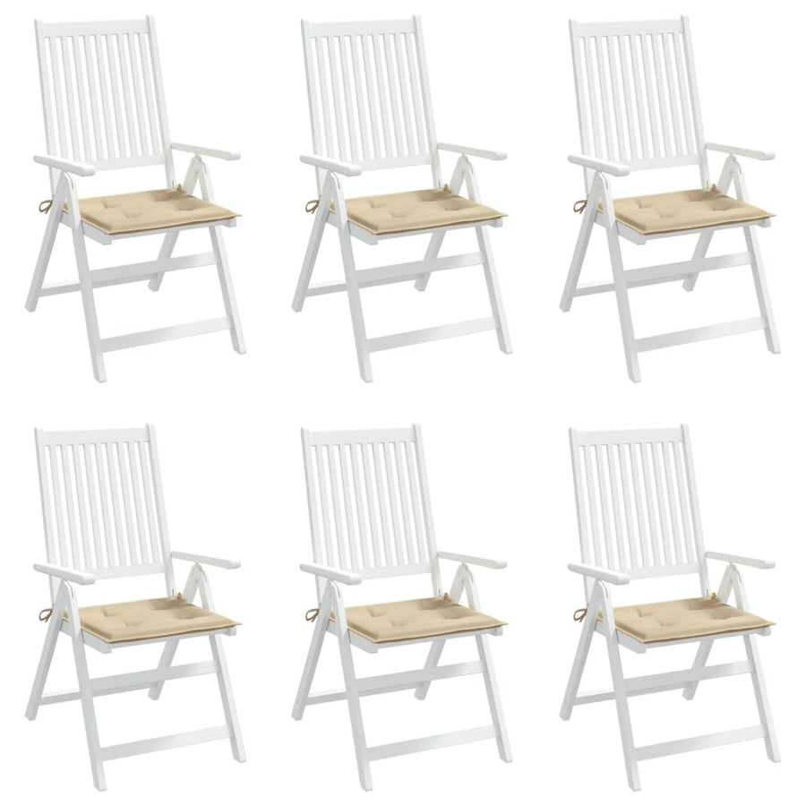 Tuinstoelkussens Oxford Stof 6 50 x 50 x 3 cm Beige