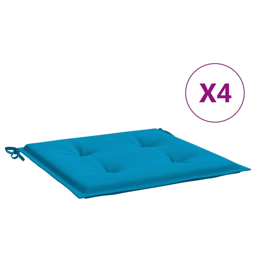 Tuinstoelkussens 4 st 50x50x3 cm oxford stof blauw 4 50 x 50 x 3 cm Blauw
