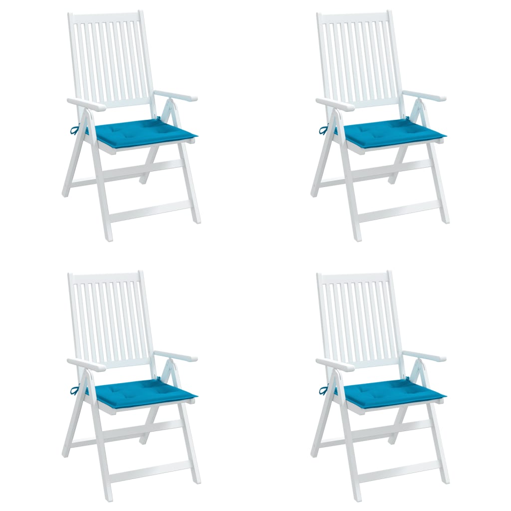 Tuinstoelkussens 4 st 50x50x3 cm oxford stof blauw 4 50 x 50 x 3 cm Blauw