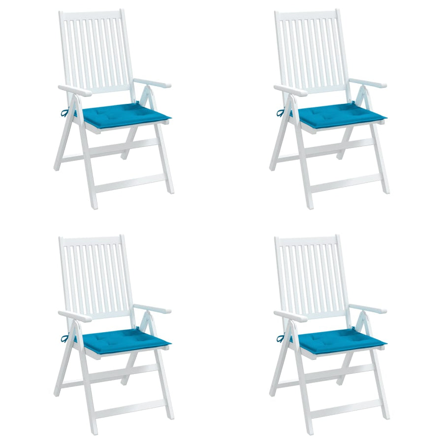 Tuinstoelkussens 4 st 50x50x3 cm oxford stof blauw 4 50 x 50 x 3 cm Blauw