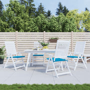 Tuinstoelkussens 4 st 50x50x3 cm blauw