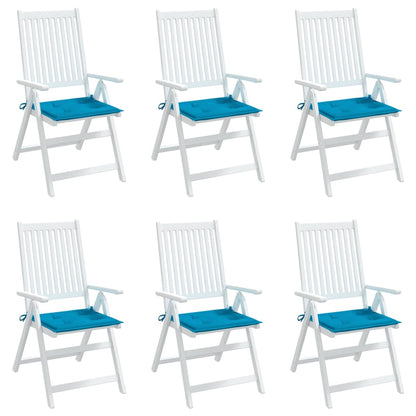 Tuinstoelkussens 6 st 50x50x3 cm oxford stof blauw 6 50 x 50 x 3 cm Blauw