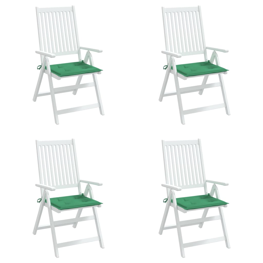 Tuinstoelkussens 4 st 50x50x3 cm oxford stof groen 4 50 x 50 x 3 cm Groen