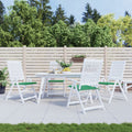 Tuinstoelkussens 4 st 50x50x4 cm oxford stof groen
