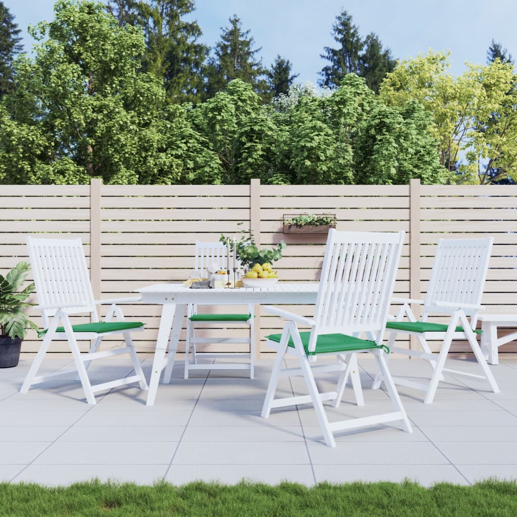 Tuinstoelkussens 4 st 50x50x3 cm oxford stof groen 4 50 x 50 x 3 cm Groen