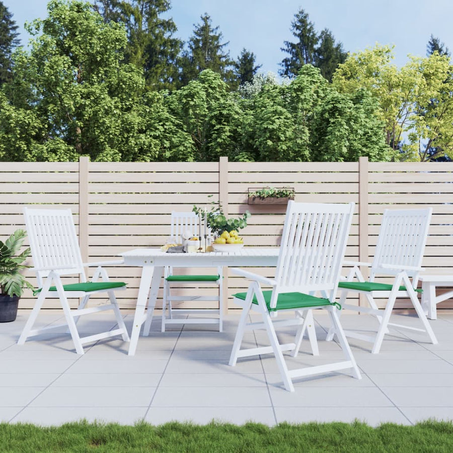 Tuinstoelkussens 4 st 50x50x3 cm oxford stof groen 4 50 x 50 x 3 cm Groen
