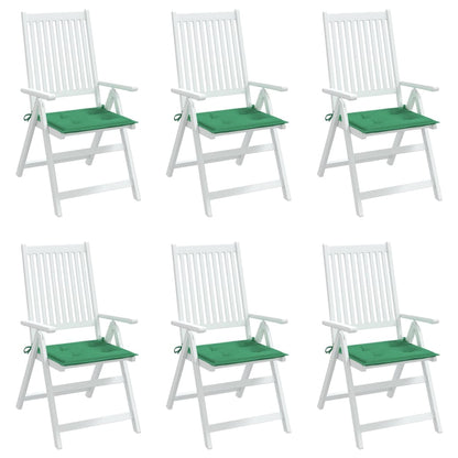 Tuinstoelkussens 6 st 50x50x3 cm oxford stof groen 6 50 x 50 x 3 cm Groen