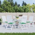 Tuinstoelkussens 6 st 50x50x4 cm oxford stof groen