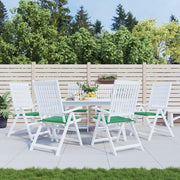 Tuinstoelkussens 6 st 50x50x3 cm groen