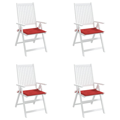 Tuinstoelkussens 4 St 50X50X3 Cm Oxford Stof Rood Rood 50 x 50 x 3 cm
