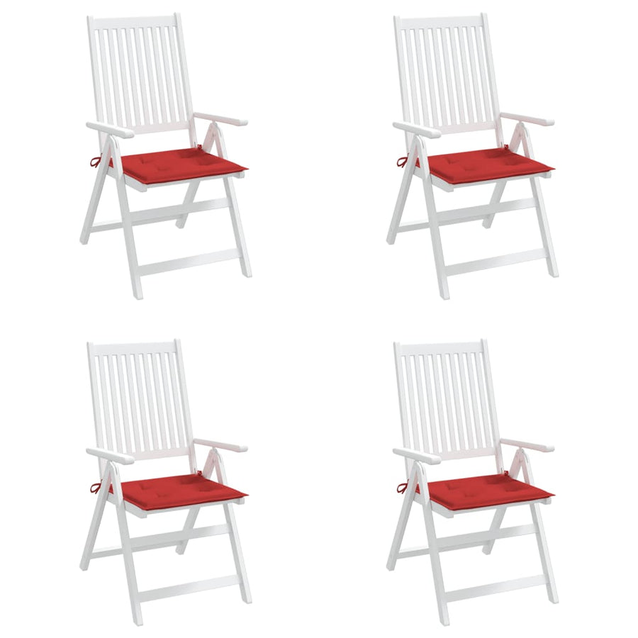 Tuinstoelkussens 4 St 50X50X3 Cm Oxford Stof Rood Rood 50 x 50 x 3 cm