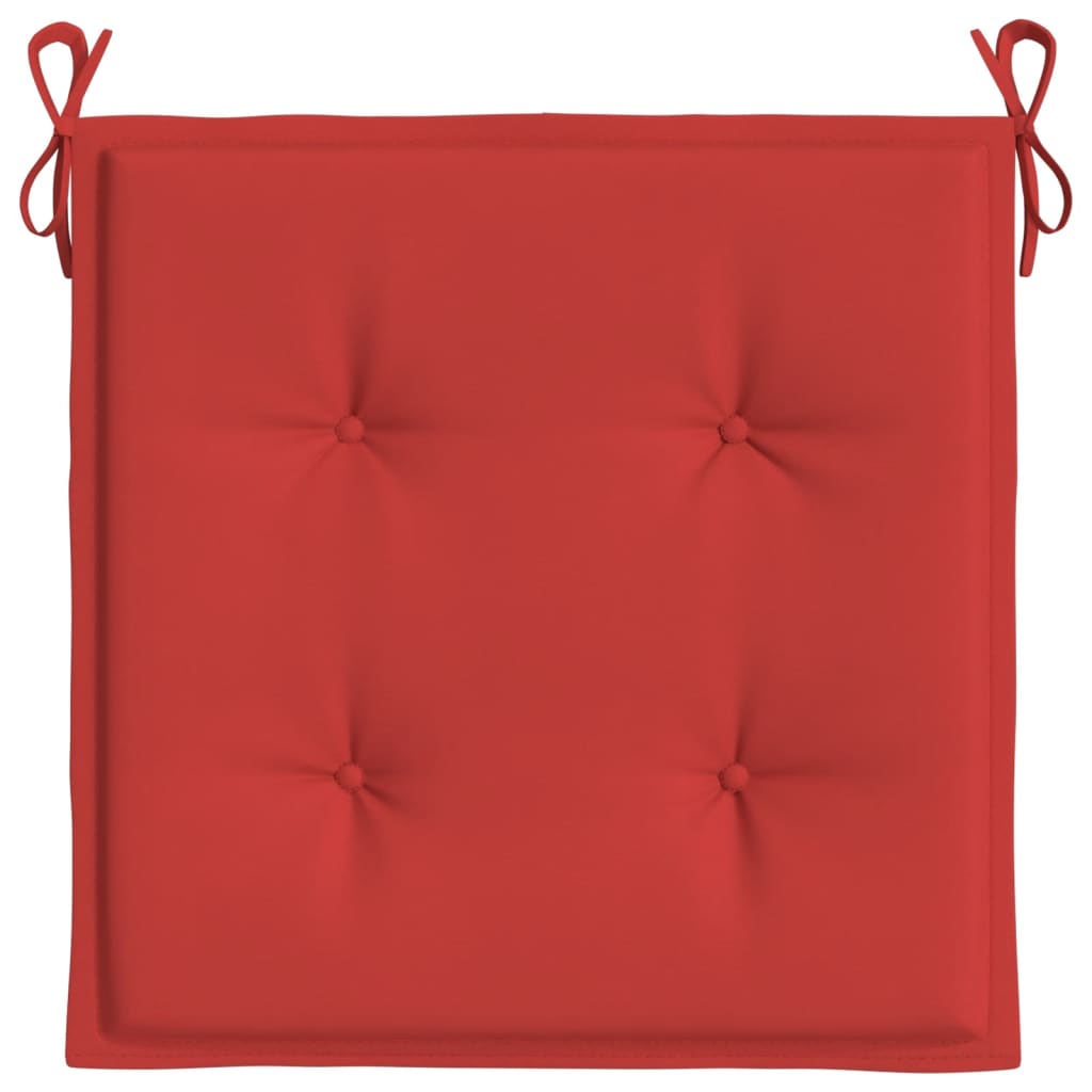 Tuinstoelkussens 4 St 50X50X3 Cm Oxford Stof Rood Rood 50 x 50 x 3 cm