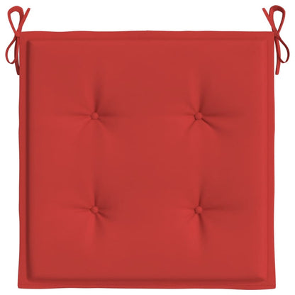 Tuinstoelkussens 4 St 50X50X3 Cm Oxford Stof Rood Rood 50 x 50 x 3 cm