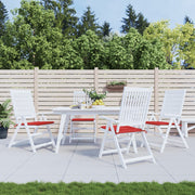 Tuinstoelkussens 4 st 50x50x3 cm rood