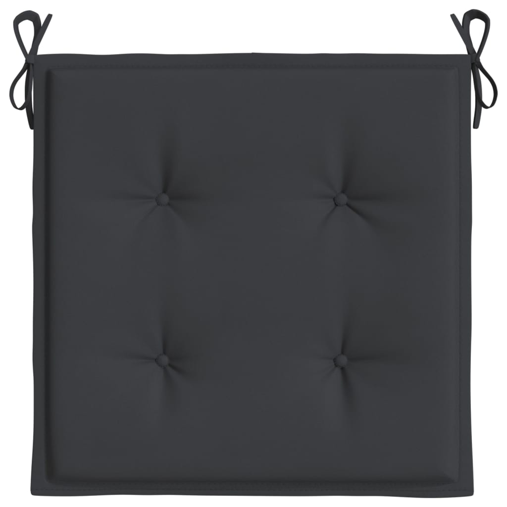 Tuinstoelkussens 6 st 50x50x3 cm oxford stof zwart 6 50 x 50 x 3 cm Zwart