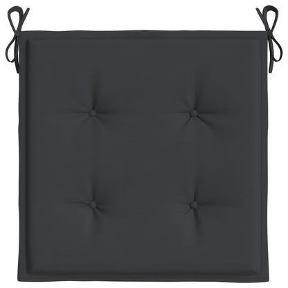 Tuinstoelkussens 6 st 50x50x3 cm oxford stof zwart 6 50 x 50 x 3 cm Zwart
