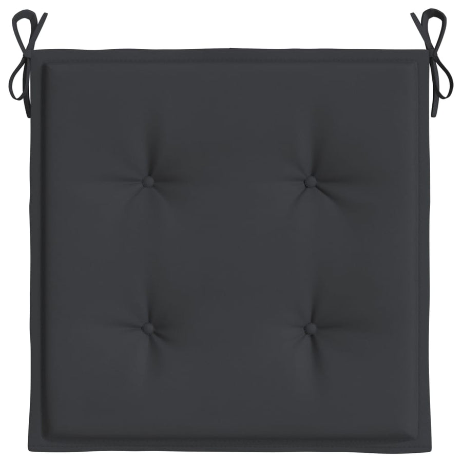 Tuinstoelkussens 6 st 50x50x3 cm oxford stof zwart 6 50 x 50 x 3 cm Zwart