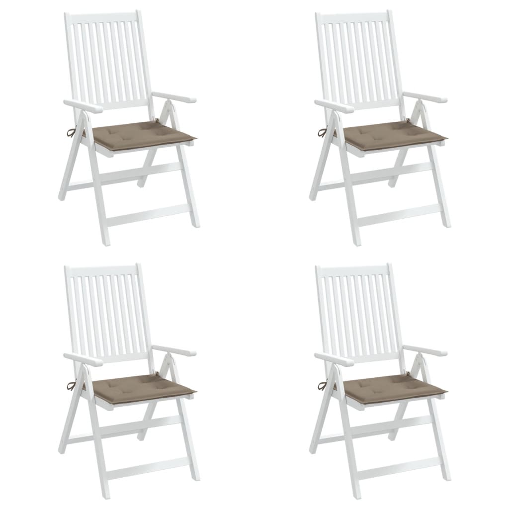 Tuinstoelkussens 4 St 50X50X3 Cm Oxford Stof Taupe Taupe 50 x 50 x 3 cm