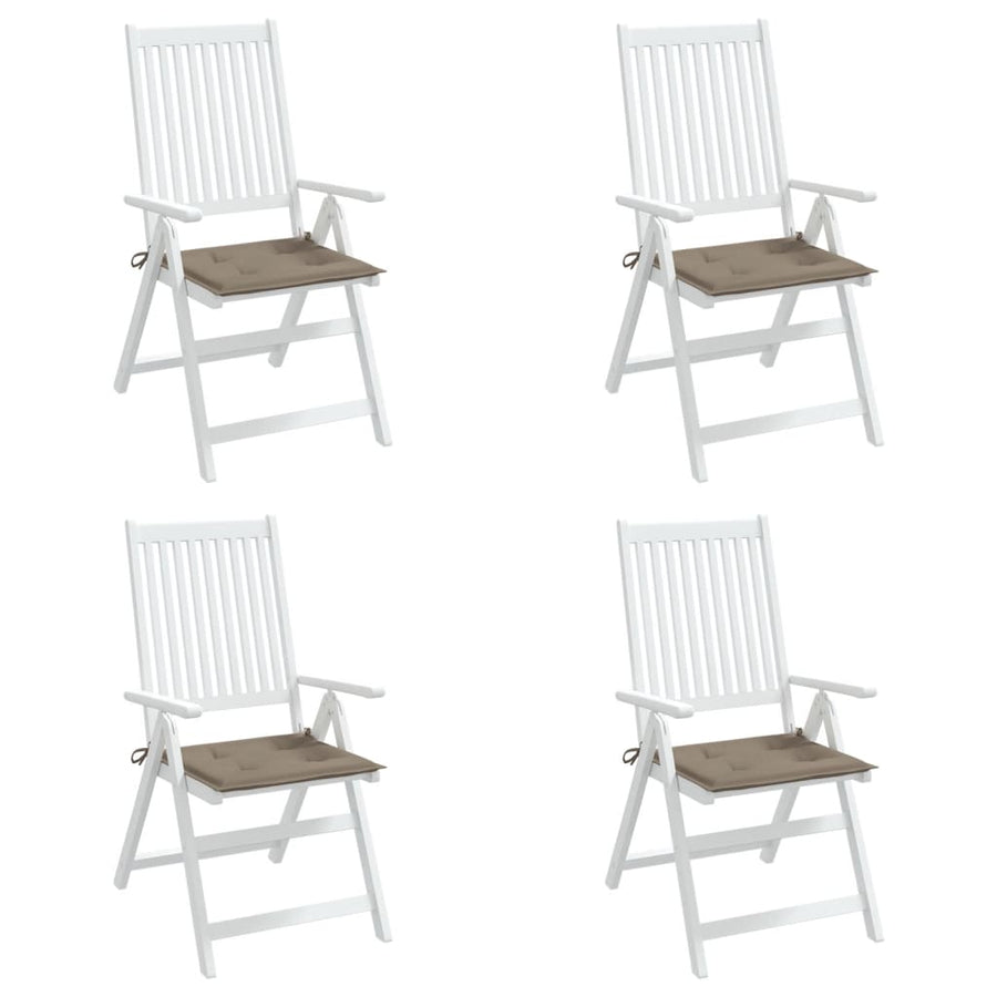 Tuinstoelkussens 4 St 50X50X3 Cm Oxford Stof Taupe Taupe 50 x 50 x 3 cm