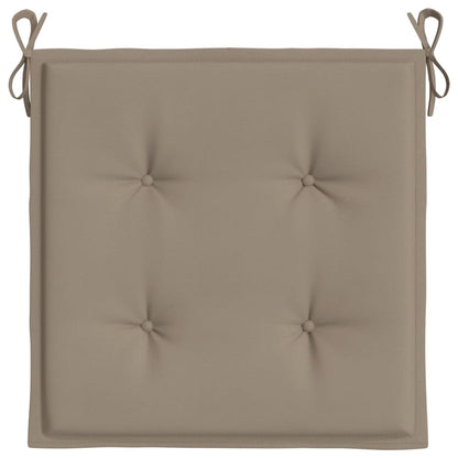 Tuinstoelkussens 4 St 50X50X3 Cm Oxford Stof Taupe Taupe 50 x 50 x 3 cm