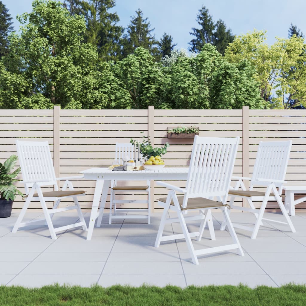 Tuinstoelkussens 4 St 50X50X3 Cm Oxford Stof Taupe Taupe 50 x 50 x 3 cm