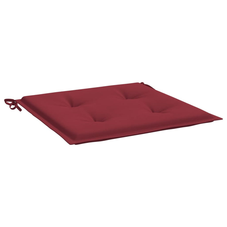 Tuinstoelkussens 4 st 50x50x3 cm oxford stof wijnrood 4 50 x 50 x 3 cm Wijnrood