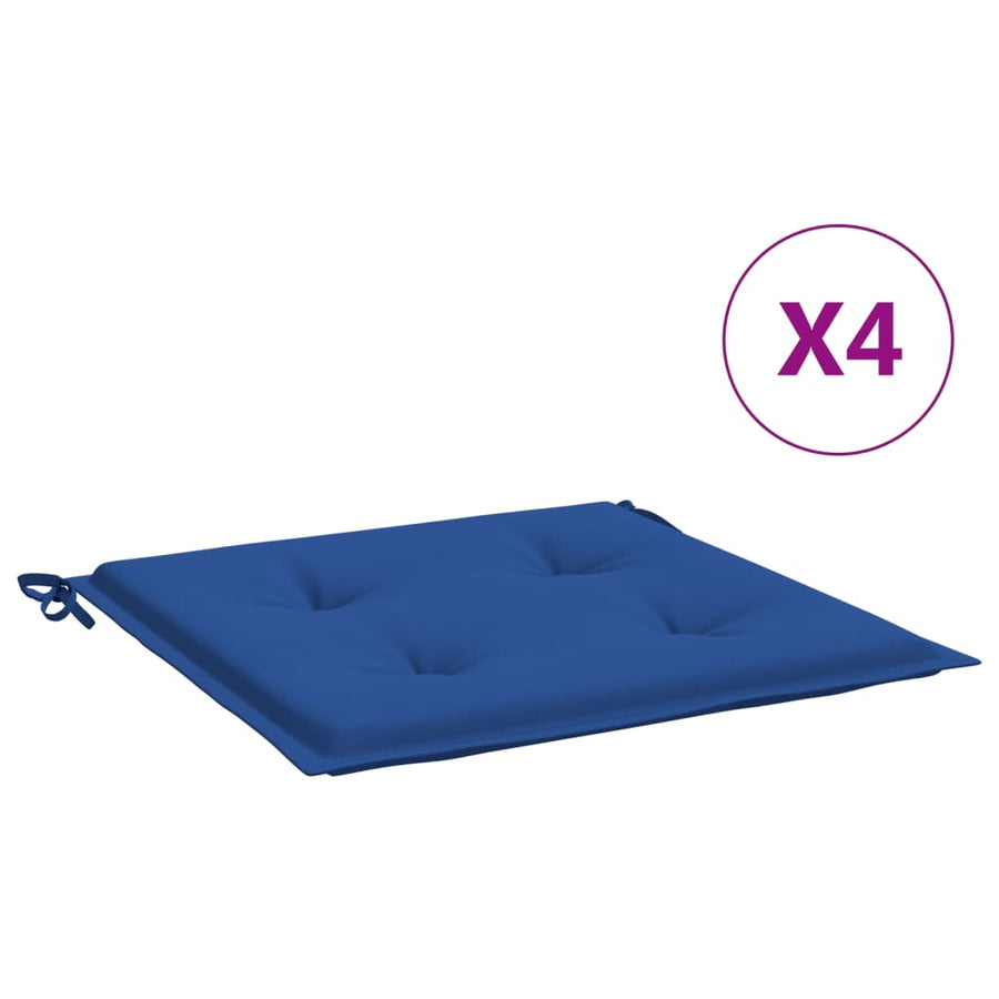Tuinstoelkussens 4 st 50x50x3 cm oxford stof koningsblauw 4 50 x 50 x 3 cm koningsblauw