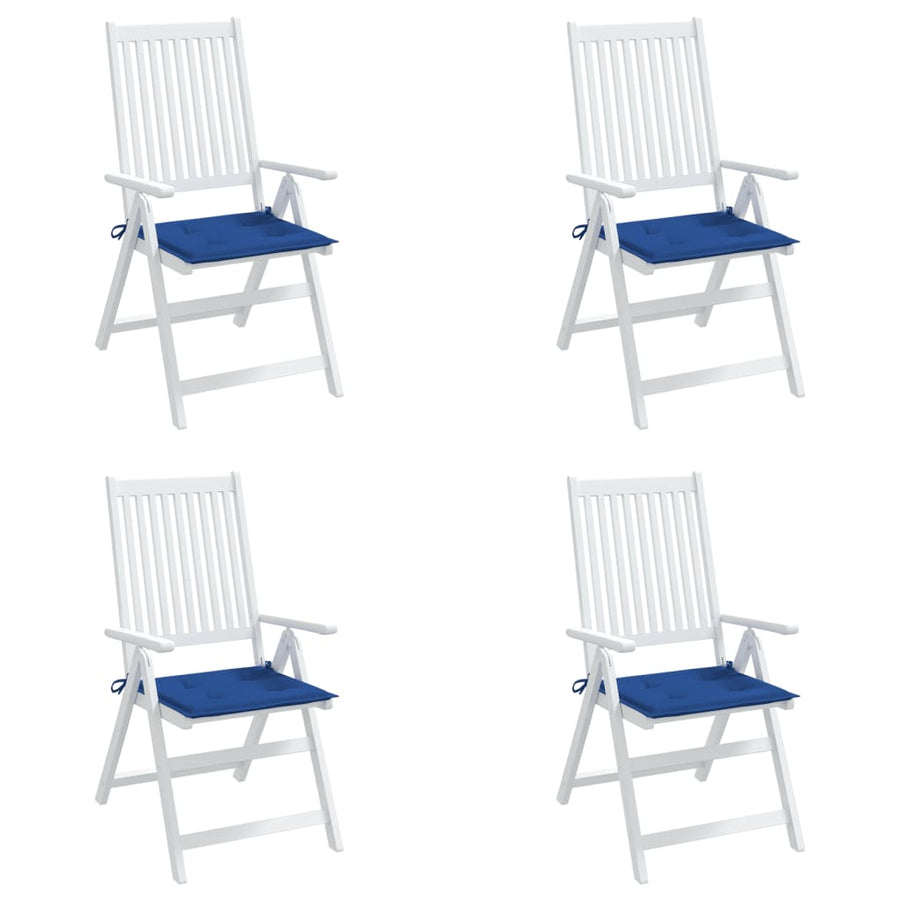 Tuinstoelkussens 4 st 50x50x3 cm oxford stof koningsblauw 4 50 x 50 x 3 cm koningsblauw