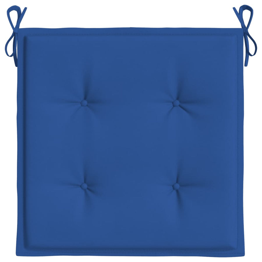 Tuinstoelkussens 4 st 50x50x3 cm oxford stof koningsblauw 4 50 x 50 x 3 cm koningsblauw
