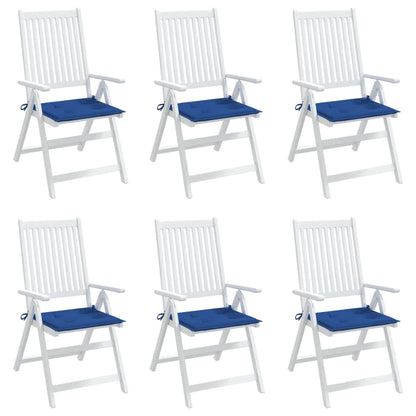 Tuinstoelkussens 6 st 50x50x3 cm oxford stof koningsblauw 6 50 x 50 x 3 cm koningsblauw