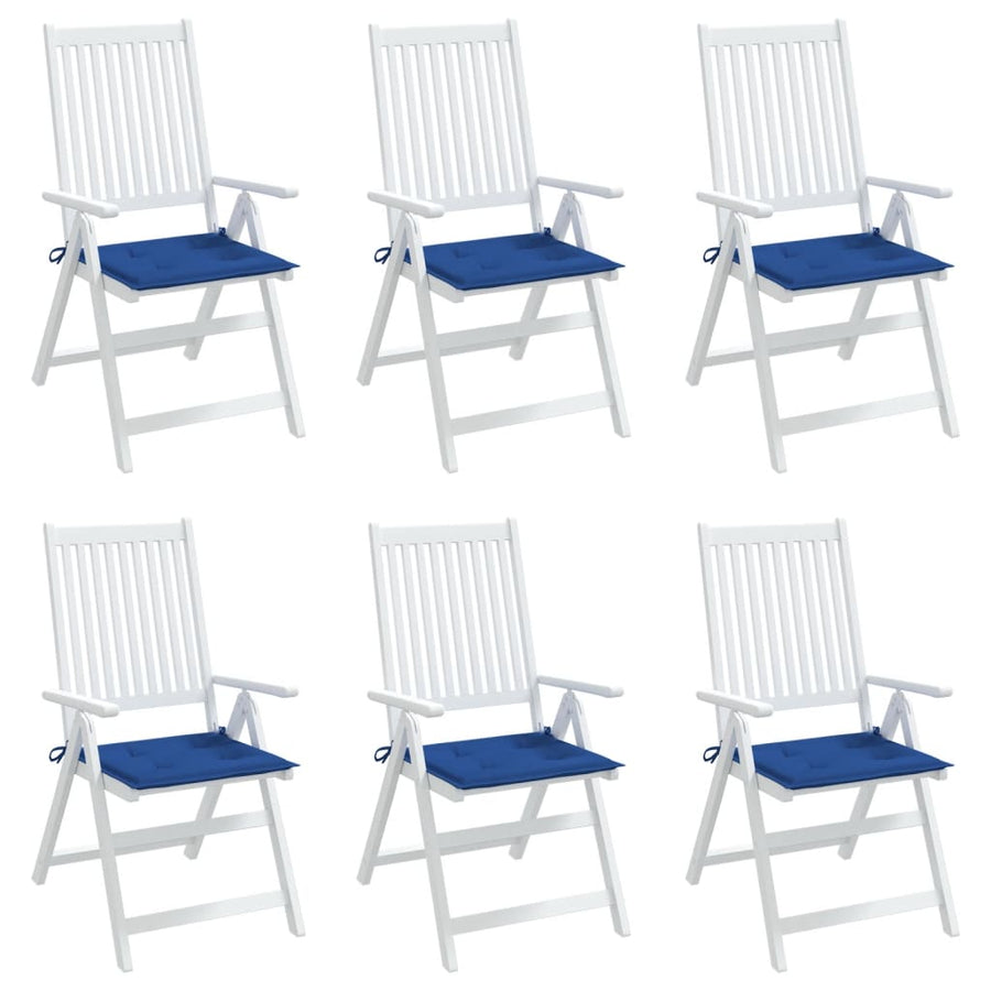 Tuinstoelkussens 6 st 50x50x3 cm oxford stof koningsblauw 6 50 x 50 x 3 cm koningsblauw