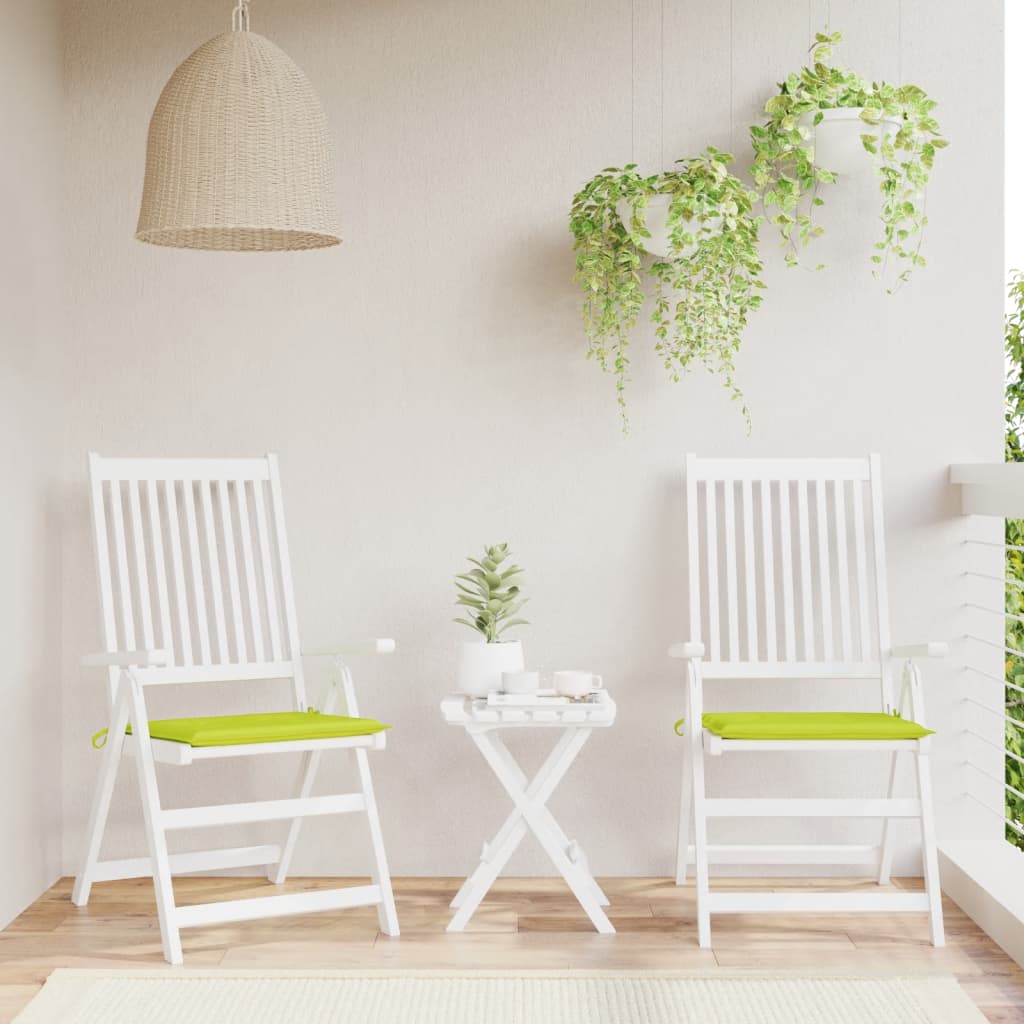 Tuinstoelkussens 2 St 50X50X3 Cm Oxford Stof Felgroen Heldergroen 50 x 50 x 3 cm