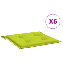 Tuinstoelkussens 6 st 50x50x3 cm oxford stof felgroen 6 50 x 50 x 3 cm Heldergroen